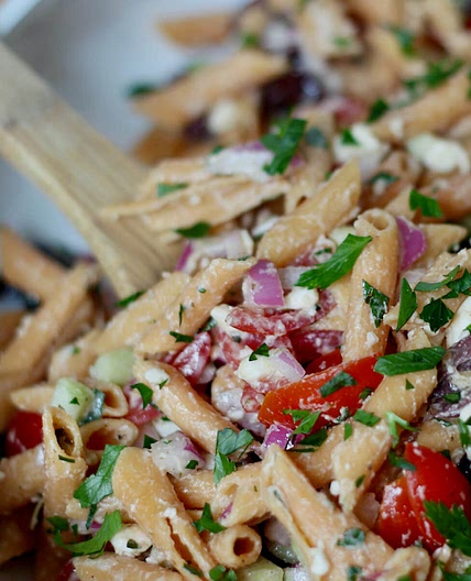 Red Lentil Pasta Salad