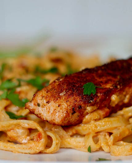 Cajun Salmon Pasta