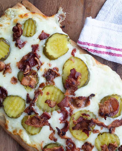 Pickle Flatbread Pizza Recipe