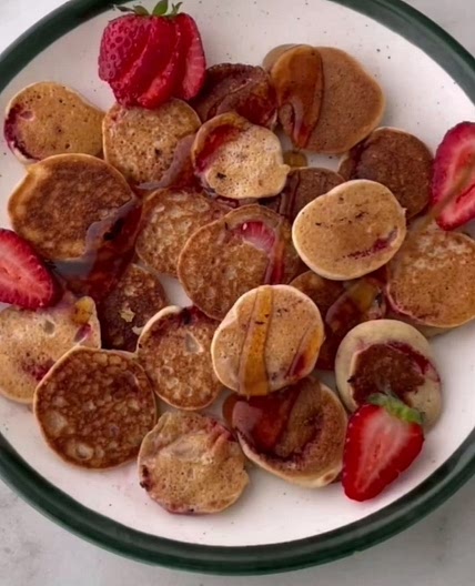Strawberry Pancake Bites