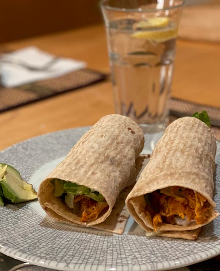 Buffalo Chicken Wraps with Pickled Carrots and Celery — NuCook