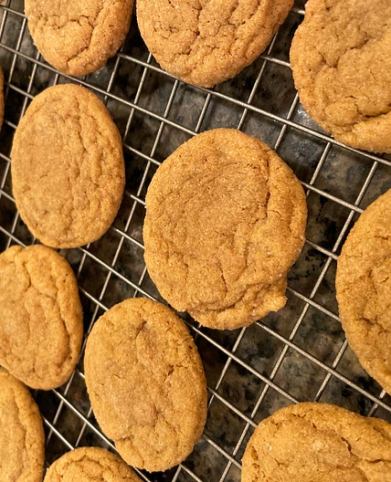 Big Soft Ginger Cookies