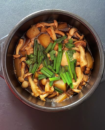 Mushroom and potato stew