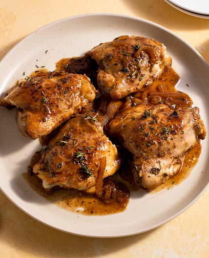 Lemon-Balsamic Chicken Thighs