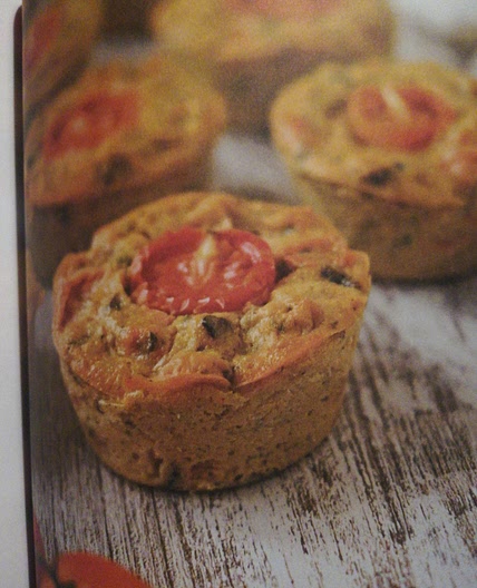 Mini quiche de couve-flor e tomate