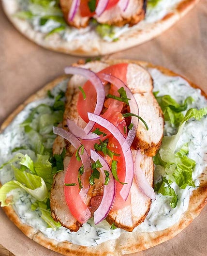 Chicken pita wrap