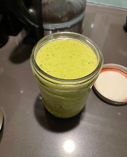 Creamy jalapeño salsa