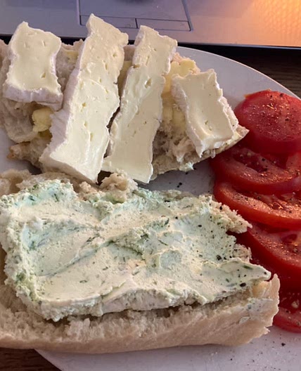 Homemade Boursin-style fresh cheese