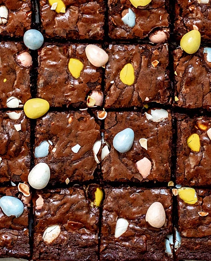 Mini Egg Brownies