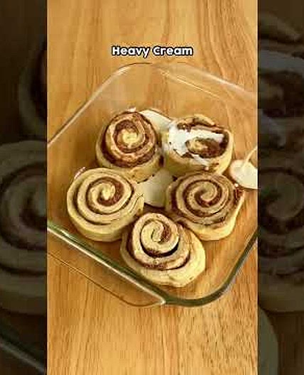 Trying the Viral Cinnamon Roll Hack from TikTok #shorts #cinnamonroll #cinnamonrollrecipe