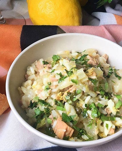Tuna, caper and lemon risotto