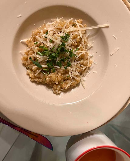 Barley risotto