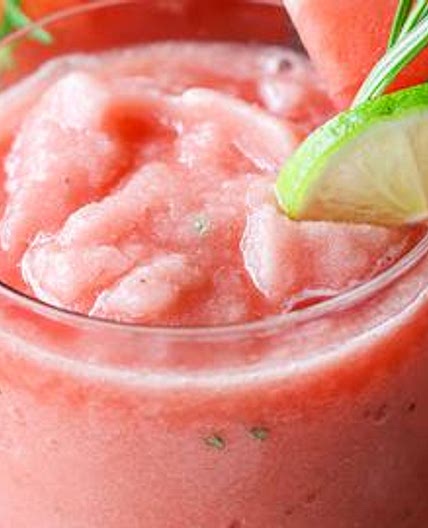 Frosted Watermelon Rosemary Slushy