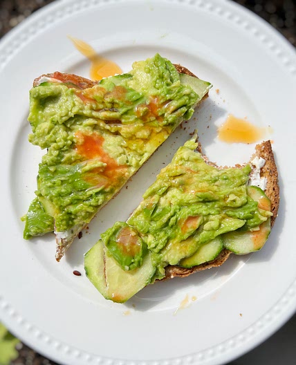 Cucumber Avocado Toast