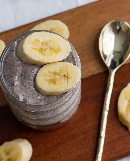 3 Ingredient Banana Chia Pudding (blended, vegan)