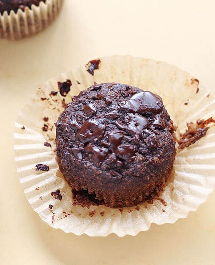 Healthy Chocolate Banana Muffins