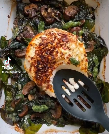 Mushroom Feta Pasta