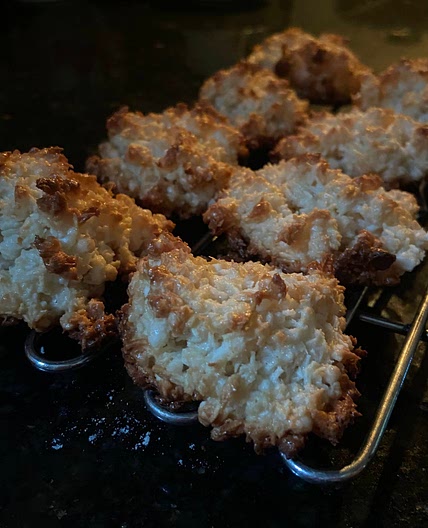 Biscoitos de côco com tapioca