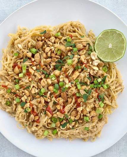 Spaghetti Squash with Peanut Sauce