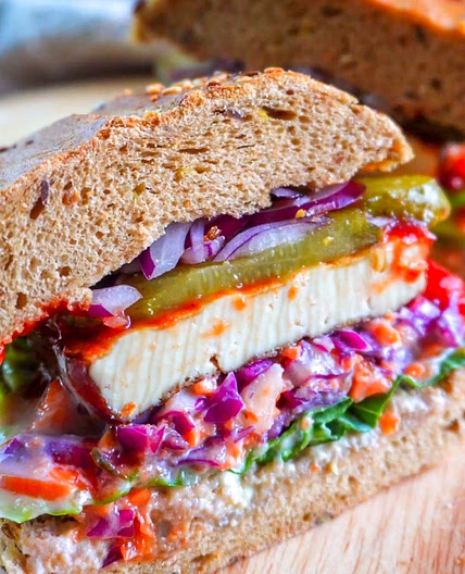 Vegan BBQ Burger (high-protein & cheap)