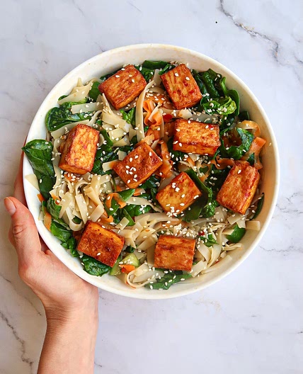 Easy Rice Noodle Salad 