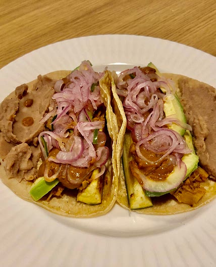 34. Zucchini and Jackfruit Carnitas Tacos