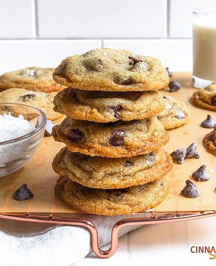 Brown Butter Rye Chocolate Chip Cookies