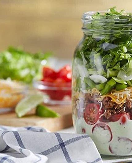 Mason Jar Taco Salad