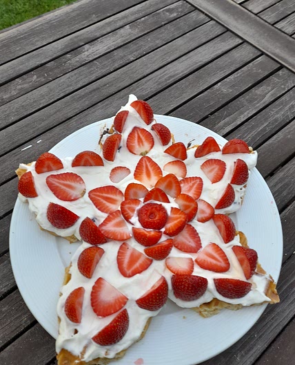 Stranger Things Demogorgon waffle cake
