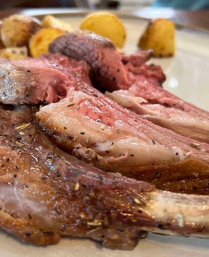 Auntie Yasuko’s rack of lamb