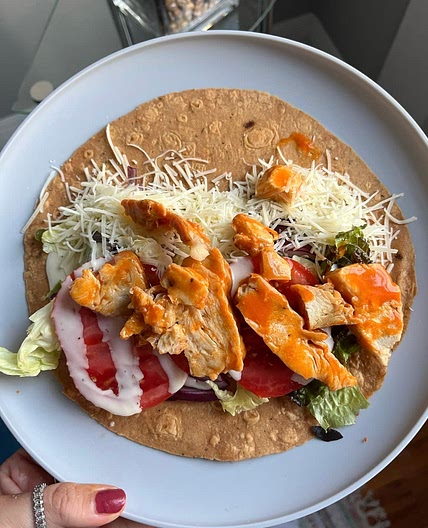 EASIEST BUFFALO CHICKEN WRAP