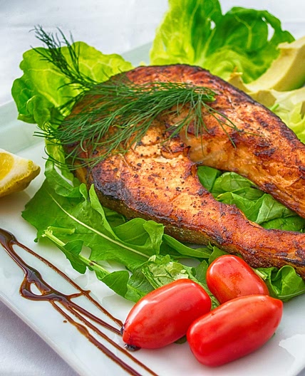 Grilled Fish with Broccoli