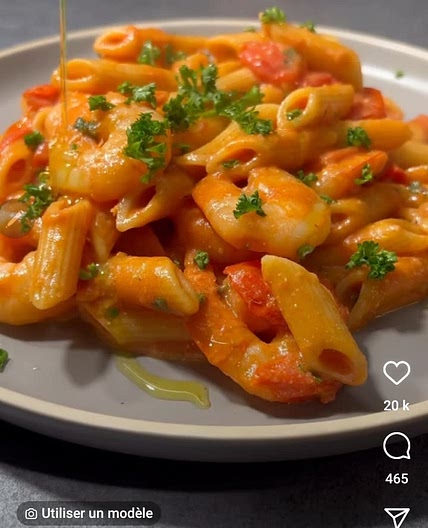 Penne crevette