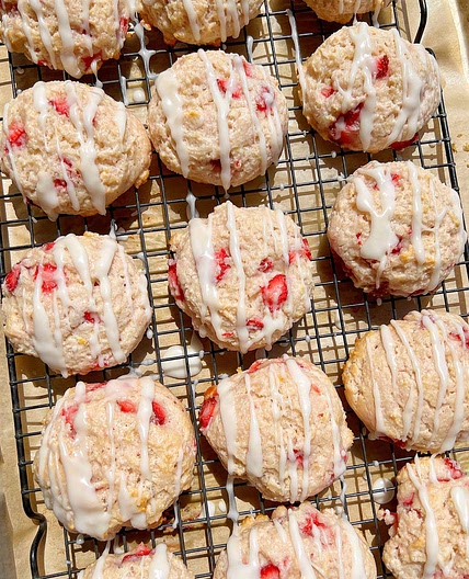 Chilled Strawberry Shortcake Cookies