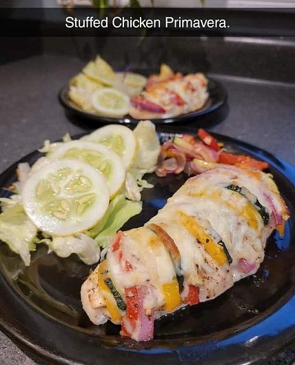 Stuffed Chicken Primavera