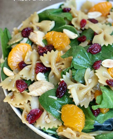 Teriyaki Chicken and Spinach Pasta Salad