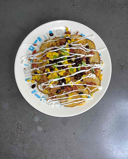 Healthy BBQ Chicken Nachos