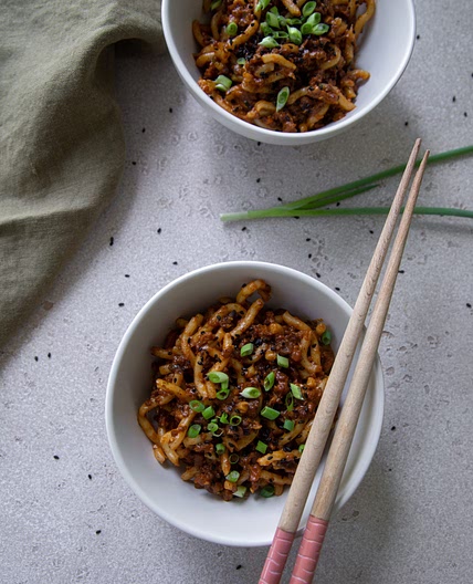 15 Minute Vegan Dan Dan Noodles