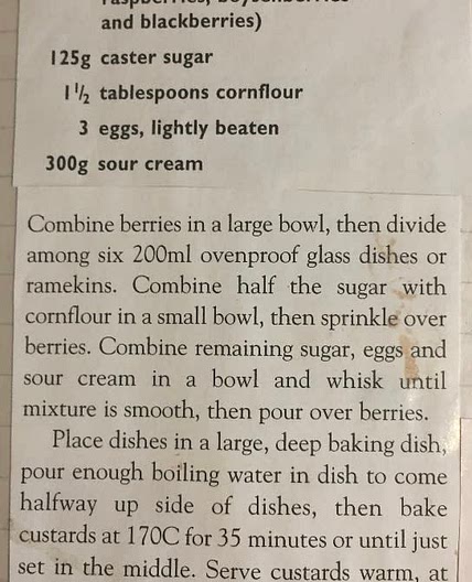Baked Berry Custard