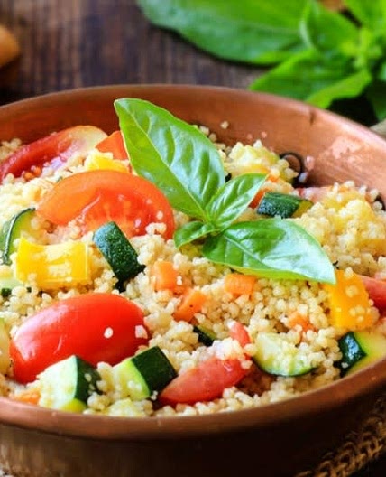 Couscous Salat mit Schafskäse