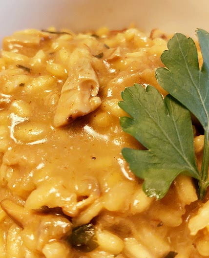 Risotto - Dried mushrooms and saffron