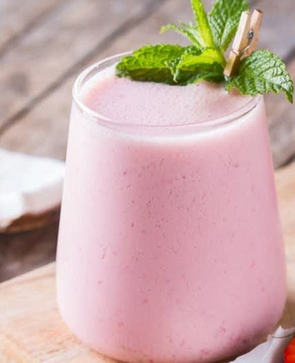 Strawberry Coconut Lassi
