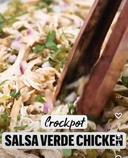 Salsa Verde Shredded Chicken Tacos