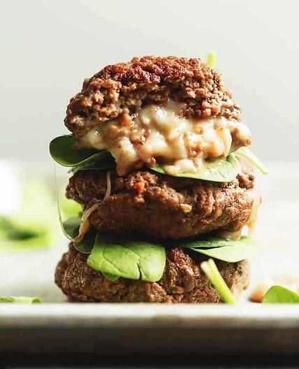 BBQ Cheese Stuffed Turkey Burgers 