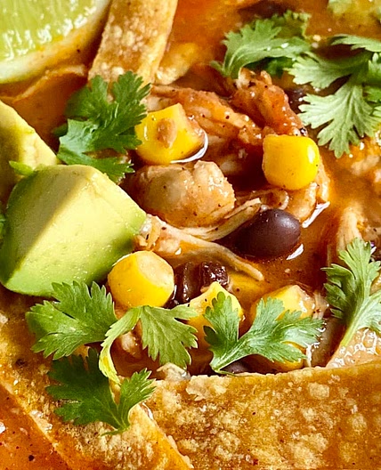 Easy Instant Pot Chicken Tortilla Soup
