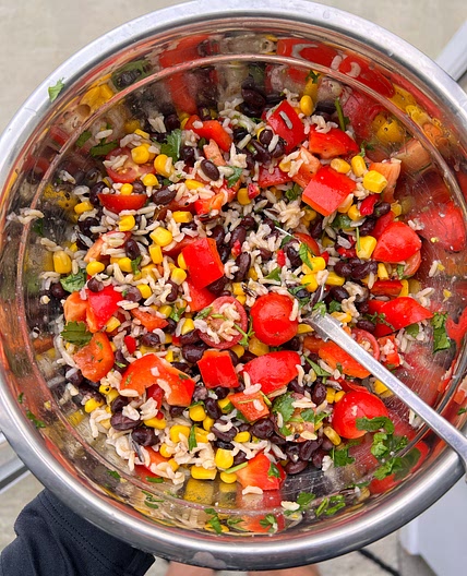 Cold Rice & Black Bean Salad