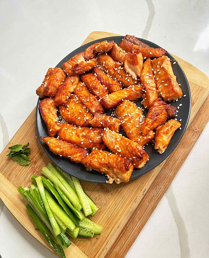 Teriyaki Salmon Springrolls — Airftyer Salmon | Angiela Eats - 