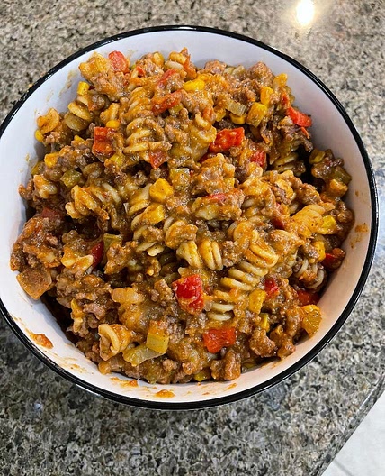 One Pot Cheesy Taco Pasta