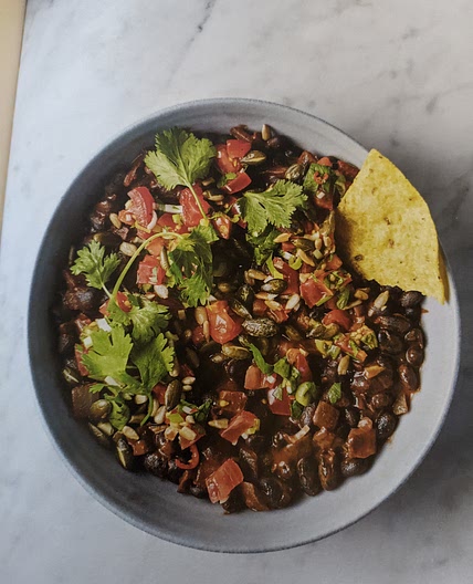 Black Bean Mole with Salsa (Speedy Bosh!)