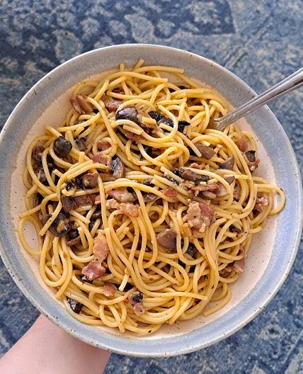 Dairy free carbonara